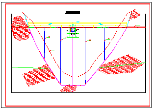 某工程投标大坝结构cad施工图