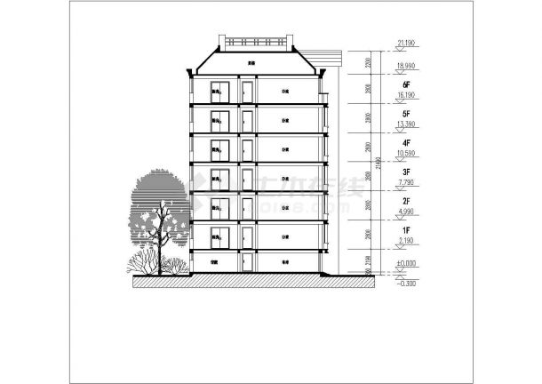 装修设计孟州市某住宅楼及沿街店面方案-图二