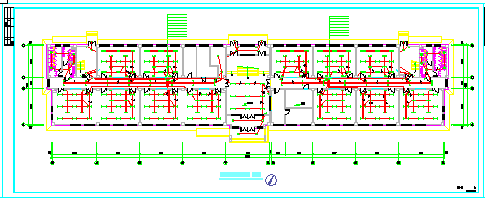 某实习训练综合楼弱电电气设计cad图纸-图一
