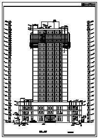 某市二十一层环境科研监测综合大楼设计cad方案-图一
