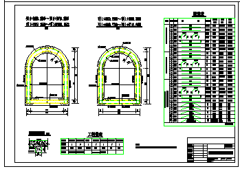 某隧洞配筋cad施工设计图(已竣工)-图一