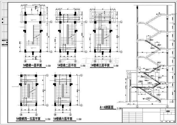 某异形框架柱结构综合办公楼设计cad全套结构施工图纸（标注详细，28张图）-图一