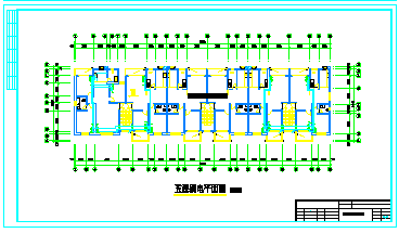 某住宅楼电气cad施工设计图纸-图二