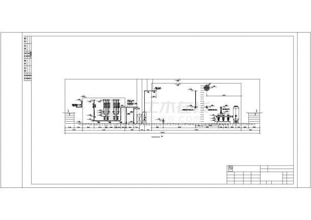 某体育馆网球中心污水处理系统方案设计施工CAD图纸-图二