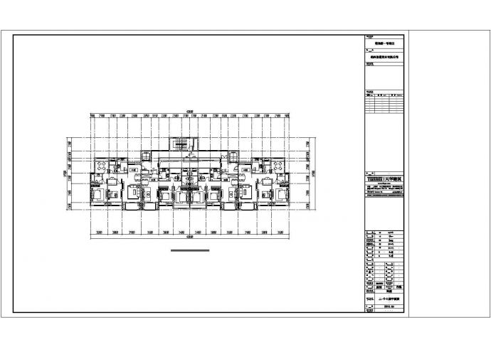 某城市类独栋高层建筑户型设计施工CAD图纸_图1