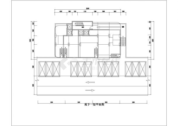 某城市小区高层建筑户型设计施工CAD图纸-图二