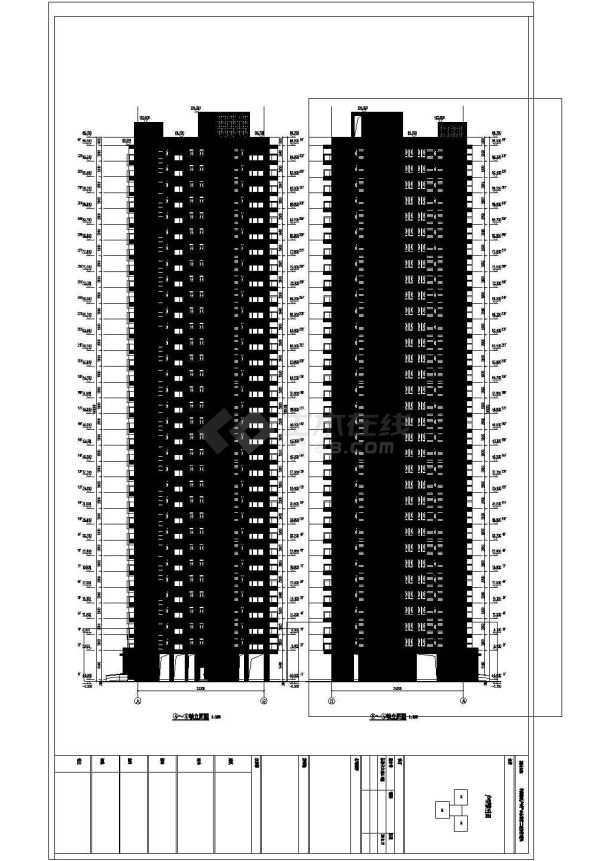 某华中区域建筑现代标准化户型全套设计施工CAD图纸-图二
