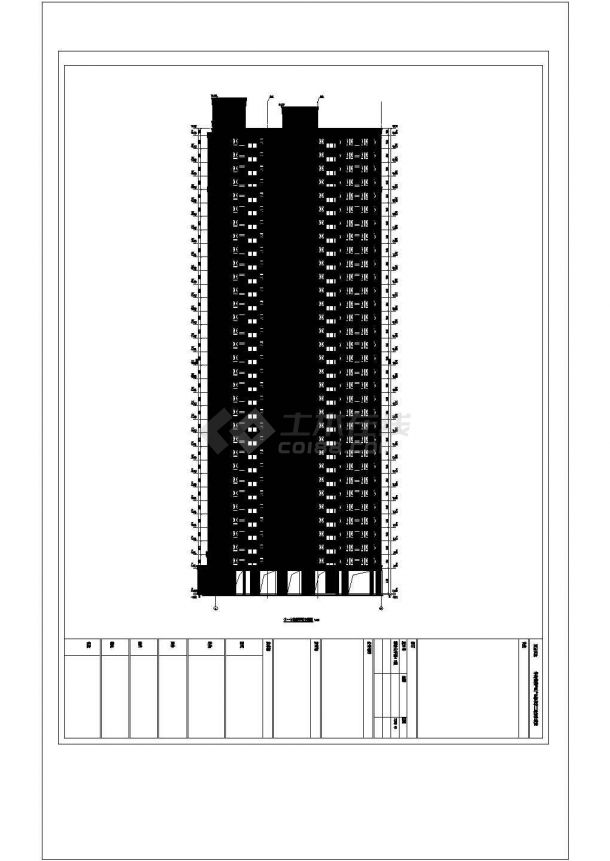 某城中欧式公寓建筑户型全套设计施工CAD图纸-图一