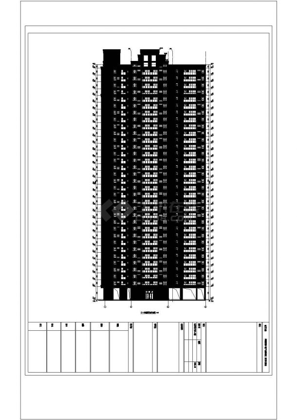 某城中欧式公寓建筑户型全套设计施工CAD图纸-图二