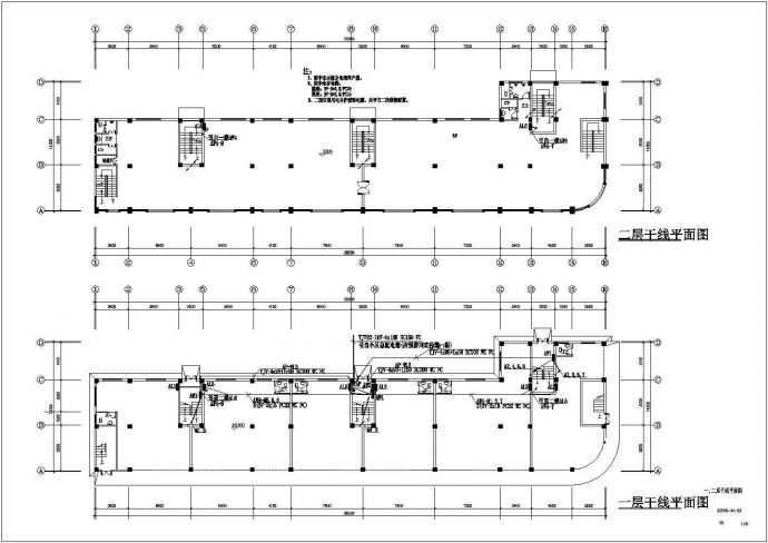 电气设计_某地商业街电气施工CAD图_图1