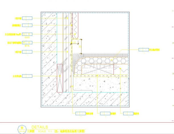 某地贵州现代风Loft办公室板间装修施工图CAD图纸-图二