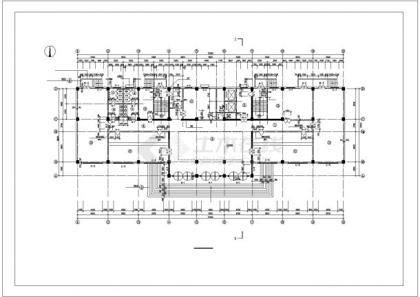 某高层办公楼全CAD设计施工建筑方案图-图二