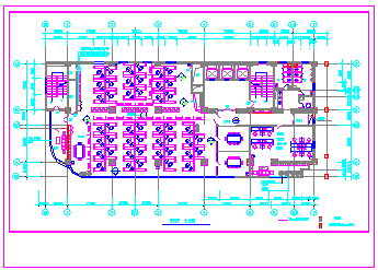 八层办公楼全套CAD装修设计施工图纸-图二