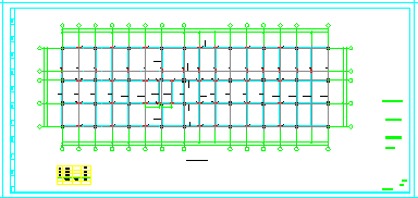 办公车车库综合楼cad框架结构图纸_图1