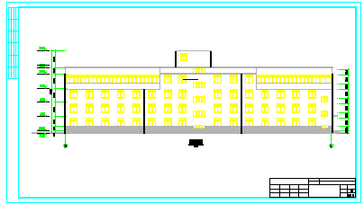 宝鸡市某四层医院住院楼建筑cad设计方案图-图二