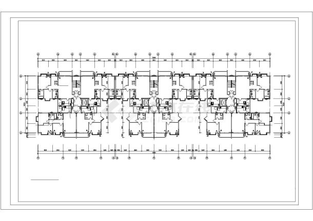 贵阳春风花苑小区11+1层框架住宅楼建筑设计CAD图纸（含总图/2套方案）-图一