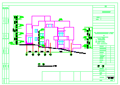 别墅园5种户型别墅cad设计建施图纸-图二