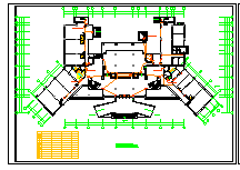 某地区大会所电气设计cad基础平面图-图二