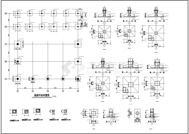 非常值得下载的冷弯薄壁型钢结构厂房结构CAD设计图-图二