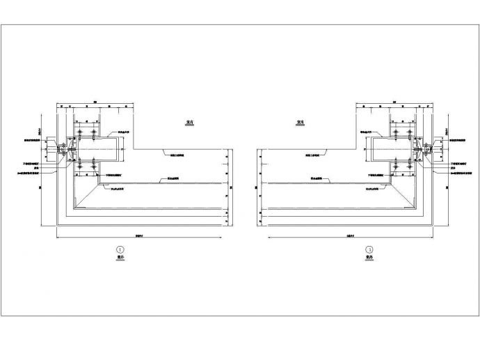 某铝板幕墙横剖CAD构造设计节点_图1