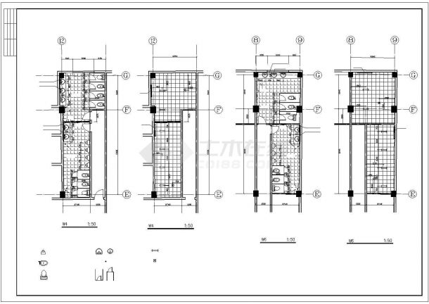 某4.9万平米大型办公式酒店建筑施工图纸（标注明细）-图二