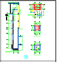 电梯装修cad平面大样设计图-图一