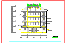 多层五层私宅建筑施工cad设计图纸