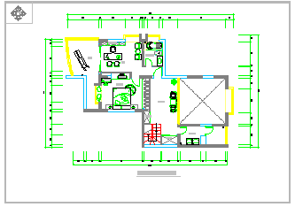 多层住宅楼室内装修cad设计图纸_图1