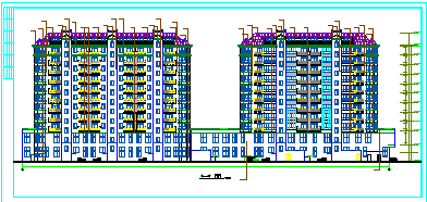某地多层住宅楼建筑施工cad图纸_图1