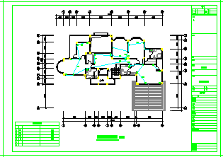 二层别墅全套电气施工设计cad图纸-图二