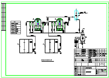 风冷空压机cad热力设计施工图-图二
