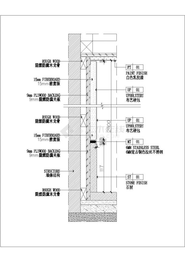 石材踢脚硬包节点,完整规划cad平立面图大样图和效果图,单体与总平面