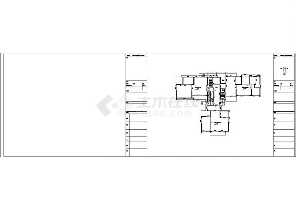 某城中经典住宅建筑标准化户型设计施工CAD图纸-图一