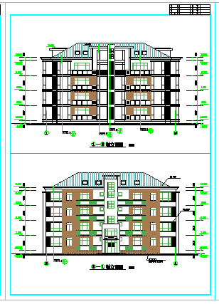 高端公寓建筑全套详细CAD设计图-图二