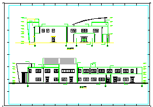高校大型食堂全套cad建筑设计图纸-图二