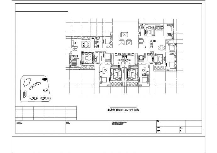某城中高层洋房住宅建筑标准项目设计施工CAD图纸_图1