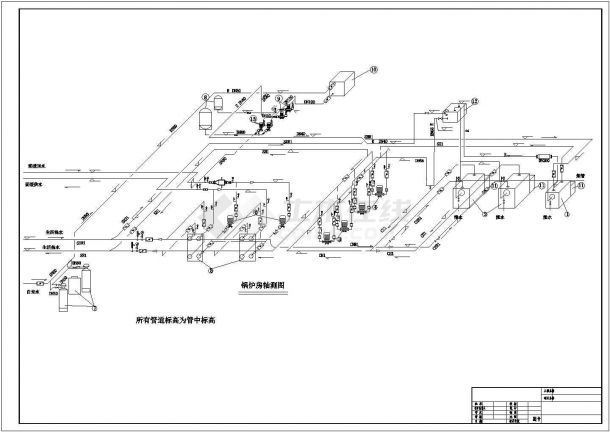 某城市小区燃气锅炉房改造项目设计施工CAD图纸-图二