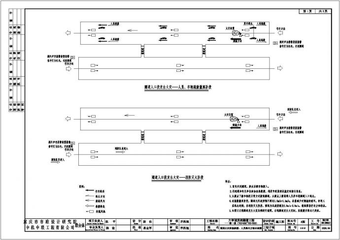 某城市大学城复线隧道项目设计施工CAD图纸_图1