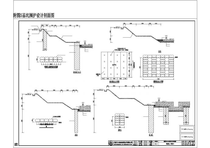 某基坑围护项目设计施工CAD图纸_图1