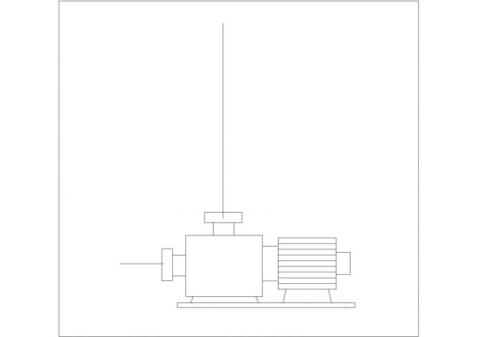 某泵离心CAD施工构造图纸_图1