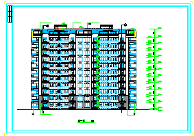 南方某地11层小高层住宅建筑设计施工图纸-图二