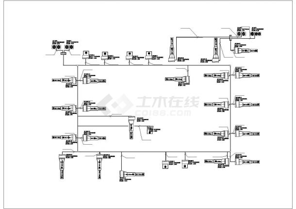 [施工图]5层多层豪华办公楼装修弱电智能电气设计CAD施工图，共34张图纸-图二