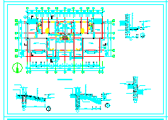 三层住宅建筑施工设计CAD图-图一
