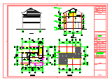 某地三层别墅建筑结构设计CAD图-图二