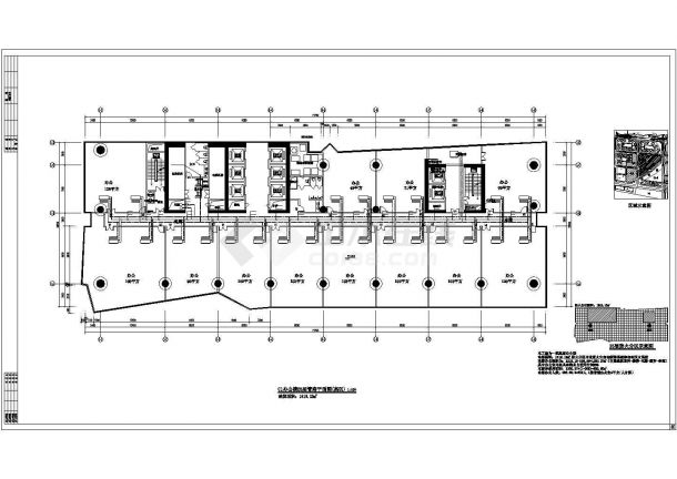 三十九层办公楼空调通风系统设计cad图，共二十七张-图二
