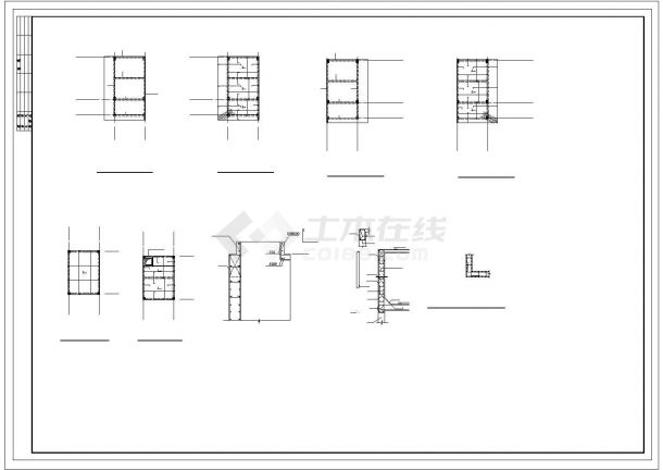 安徽某四层框架结构中学教学楼建筑图纸-图二