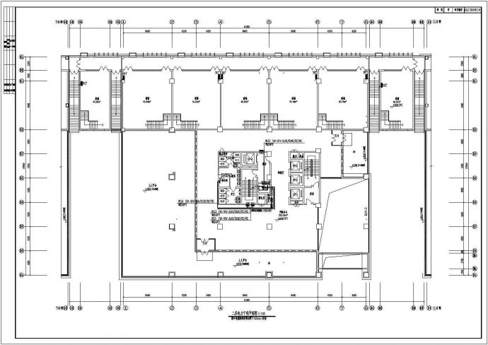 某14684㎡经贸中心高层办公楼全套电气施工CAD图纸_图1
