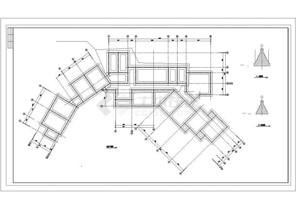 某二层砖混教学楼设计cad全套结构施工图（6度抗震）（含设计说明）-图一