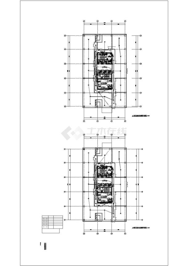 江苏省某地高层办公楼电气施工全套CAD图纸-图二