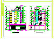 某商住楼建筑设计CAD施工详图-图二